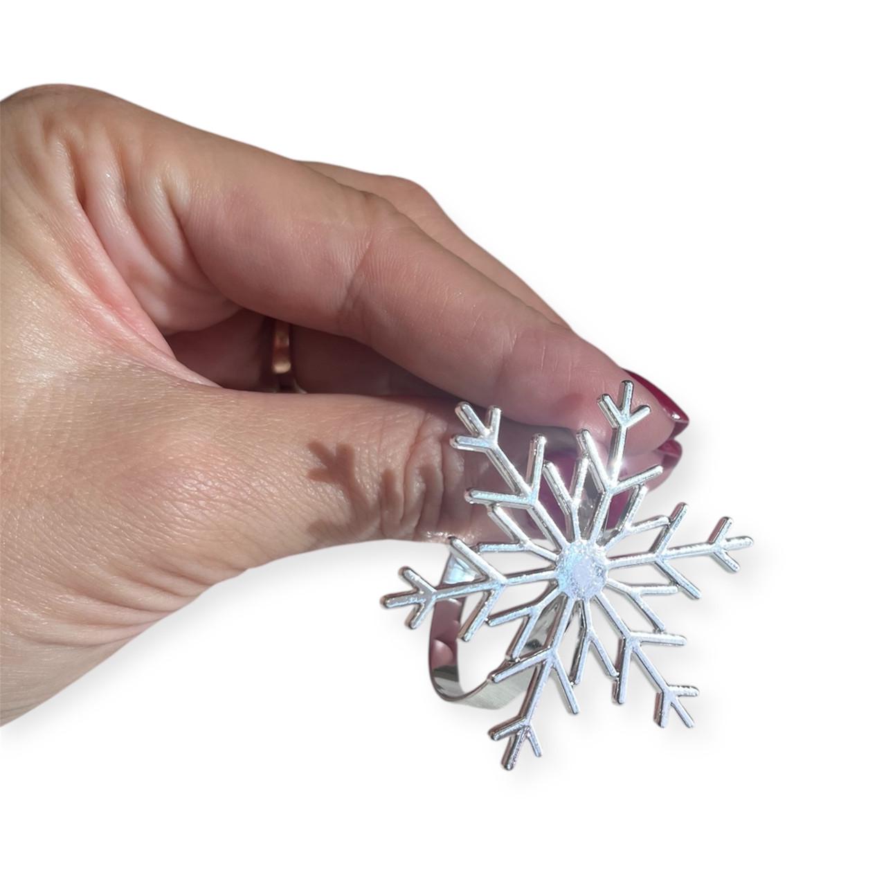 Набір кілець для серветок Сніжинки 6 шт. - фото 8 Набір кілець для серветок Сніжинки 6 шт. - фото 8