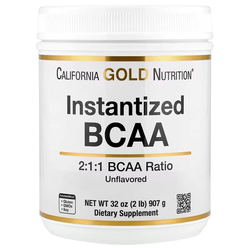 Аминокислоты California Gold Nutrition Instantized BCAA Powder with L-Valine 907 г