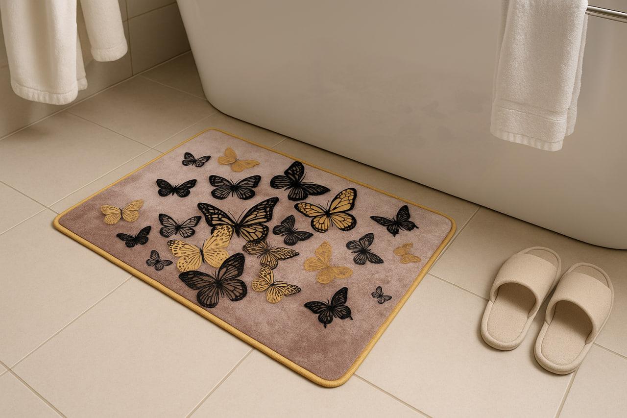 Коврик универсальный Бабочки 50х80 см (50х80/200003) Коврик универсальный Бабочки 50х80 см (50х80/200003)