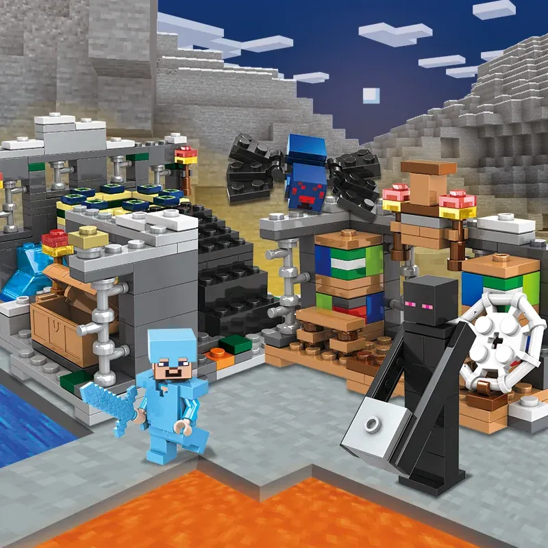 Конструктор Minecraft My World Портал в край з фігурками для дітей 437 дет. - фото 4 Конструктор Minecraft My World Портал в край з фігурками для дітей 437 дет. - фото 4