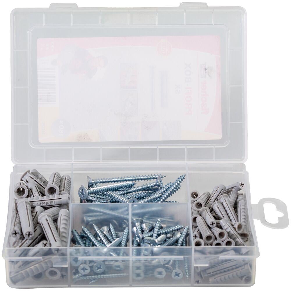 Набор мастера FISCHER дюбель распорный SX - 6х30/8х40 мм с шурупом (518525) - фото 3