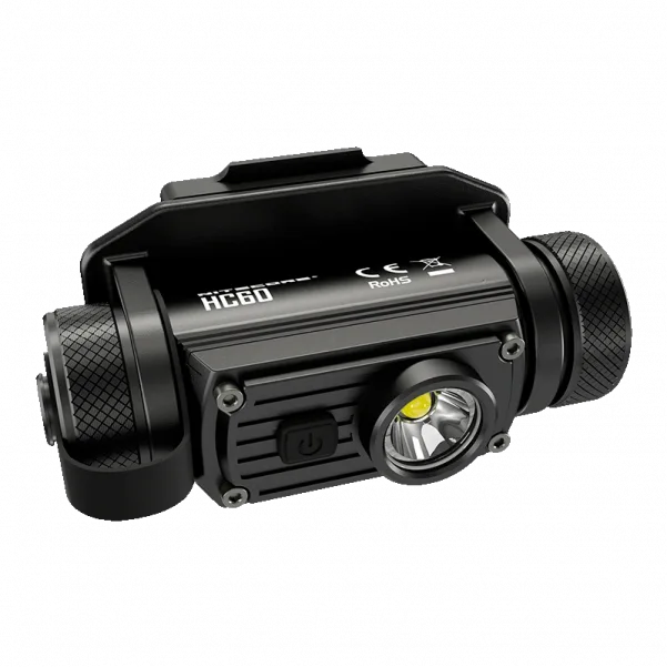 Ліхтар налобний на шолом Nitecore HC60M 1000 Лм Чорний (23874713) - фото 4 Ліхтар налобний на шолом Nitecore HC60M 1000 Лм Чорний (23874713) - фото 4