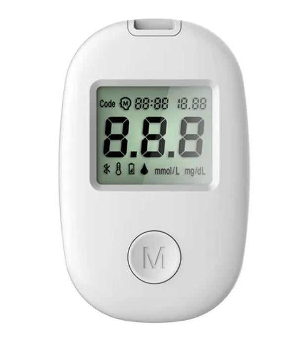 Глюкометр G-171 для измерения сахара в крови с подсветкой экрана Белый (2104618670)