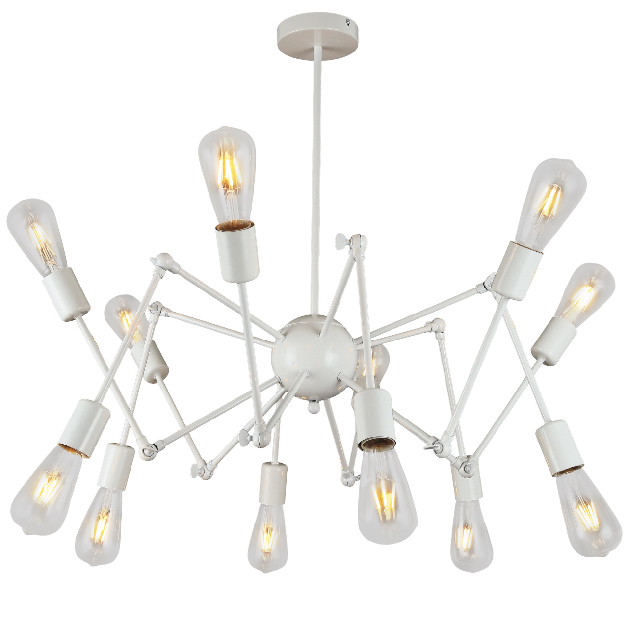 Люстра павук на 16 ламп Білий (61-ZD016-16 WH)