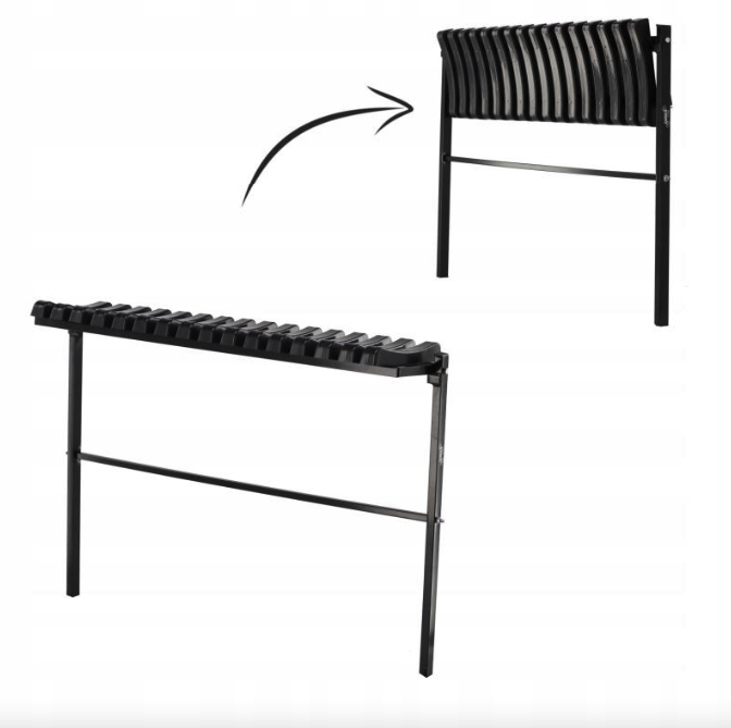 Скамейка складная Chomik TWIST 100 см Черный (17628709) - фото 2 Скамейка складная Chomik TWIST 100 см Черный (17628709) - фото 2