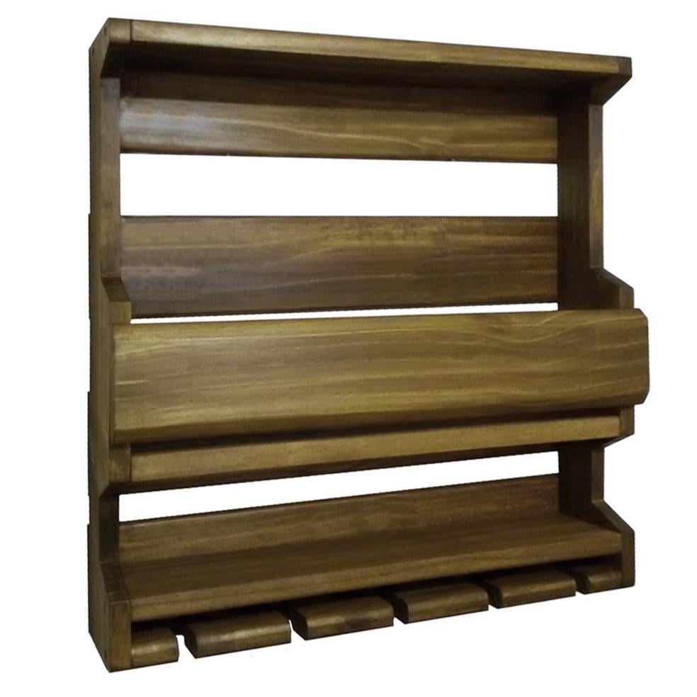 Полка для вина настенная из дерева Нобори Мускат (ПНК-014707)