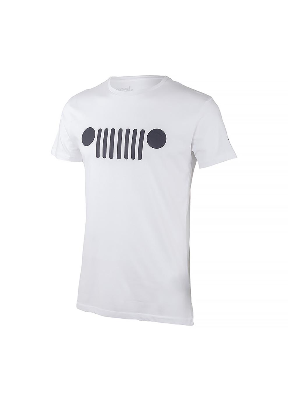 Футболка мужская JEEP T-SHIRT Contours J22W XL Белый (O102581-E853 XL)