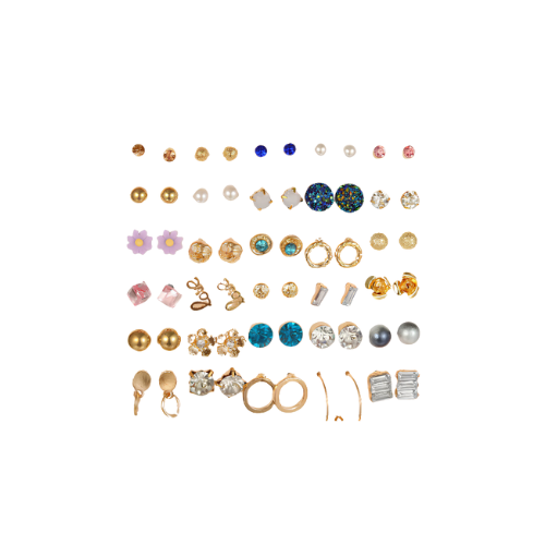 Сережки пусеты 30 пар (234567909) Сережки пусеты 30 пар (234567909)