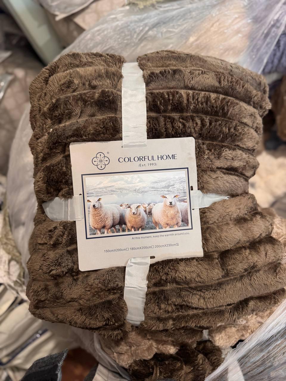 Плед 150х200 см Коричневий (Д-al-sh-ov-001) - фото 2 Плед 150х200 см Коричневий (Д-al-sh-ov-001) - фото 2