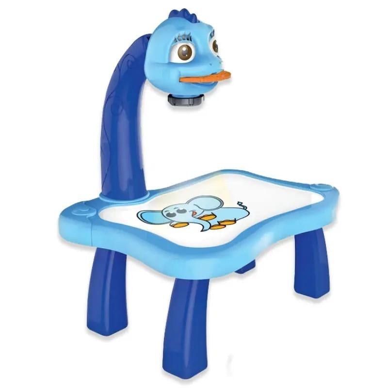 Детский проектор для рисования Projector Painting светодиодный с фломастерами и столиком (17945602)