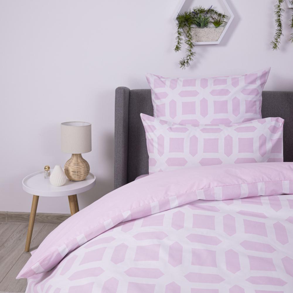 Комплект постельного белья ТЕП Happy Sleep Мечты евро 200х220 см наволочки 2х50х70 см Розовый (18785) - фото 8