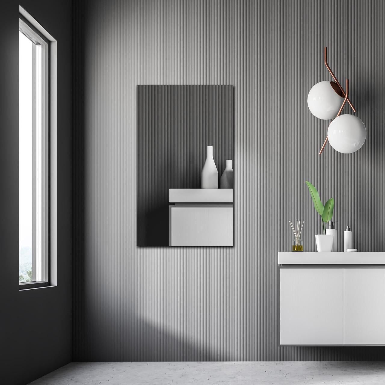 Зеркало на стену NovellaPrint без рамы прямоугольное 70х42 см (2000.4)