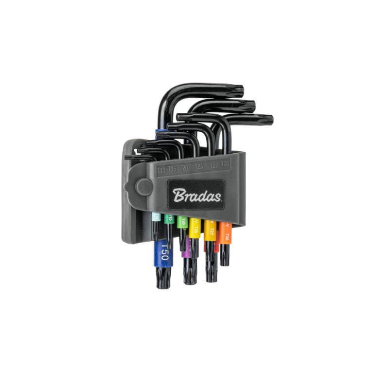 Набор ключей Bradas TORX TX 10-50 9 шт. короткие (DIY-HKT71-SH/B)