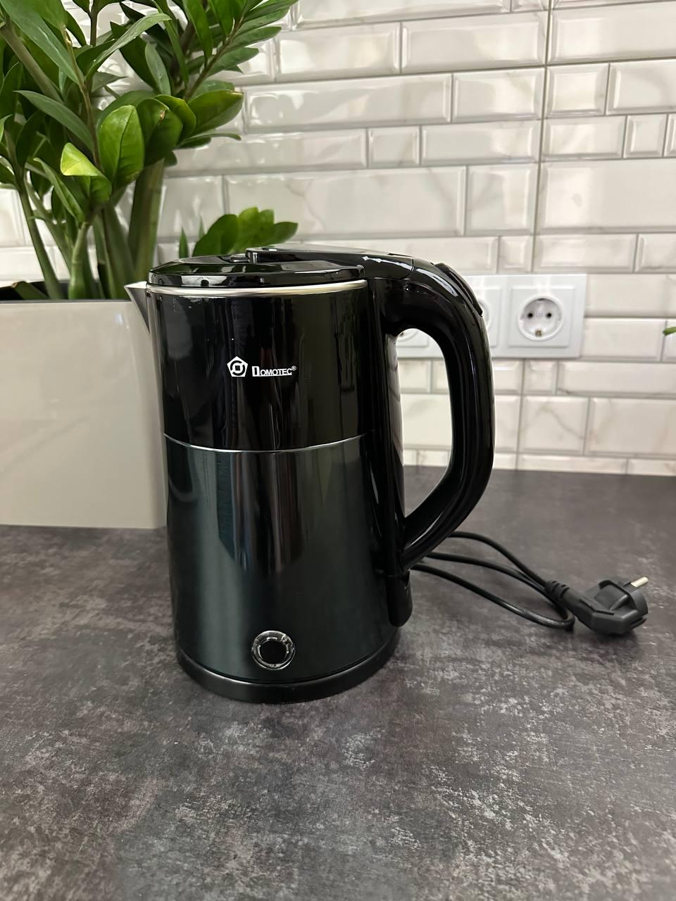 Чайник електричний із нержавіючої сталі Domotec 2,3 л 2000 Вт Темно-Зелений (MS-5029)