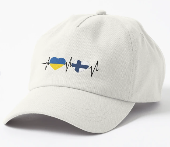 Кепка унісекс Malfini з патріотичним принтом Finland Ukraine Білий (УКР403К-2) Кепка унісекс Malfini з патріотичним принтом Finland Ukraine Білий (УКР403К-2)