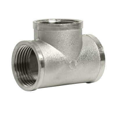 Тройник Solomon 1"х1/2"х1" ВВВ никель 8202 (000025754)