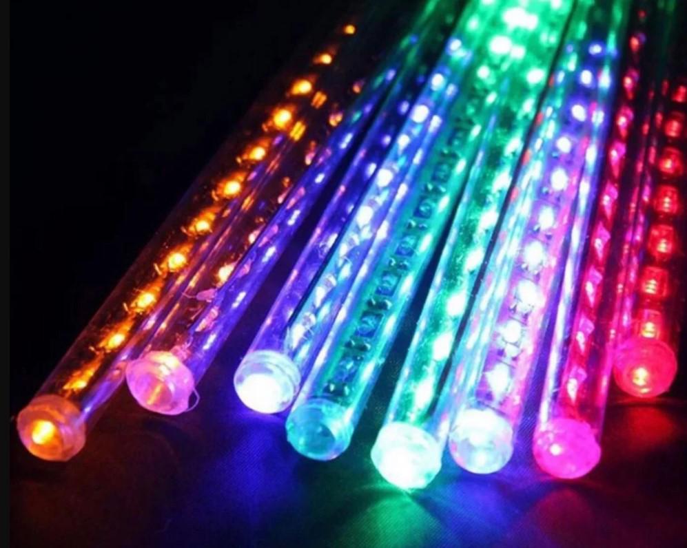 Гірлянда LED Бурульки для фасаду та вулиці 50 см 8 шт. Мультиколор (2104618857) - фото 10