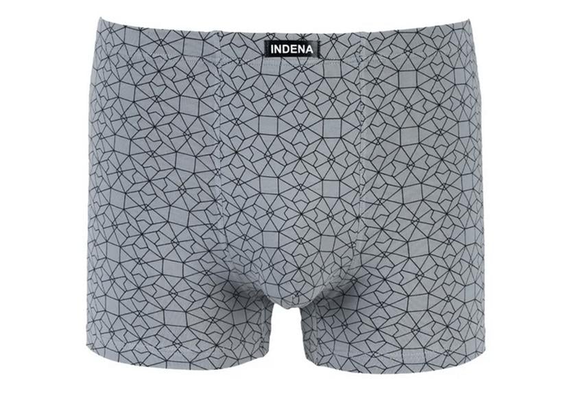 Мужские боксеры стрейчевые INDENA L р. 44-46 2 шт. Светло-серый (81008)