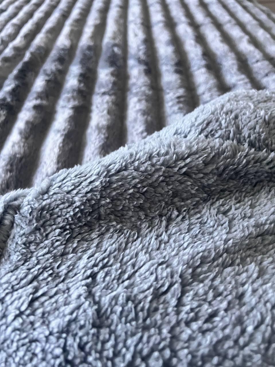 Плед плюшевый 200х220 см Серый (Д-al-sh-ovEV-006) - фото 2 Плед плюшевый 200х220 см Серый (Д-al-sh-ovEV-006) - фото 2