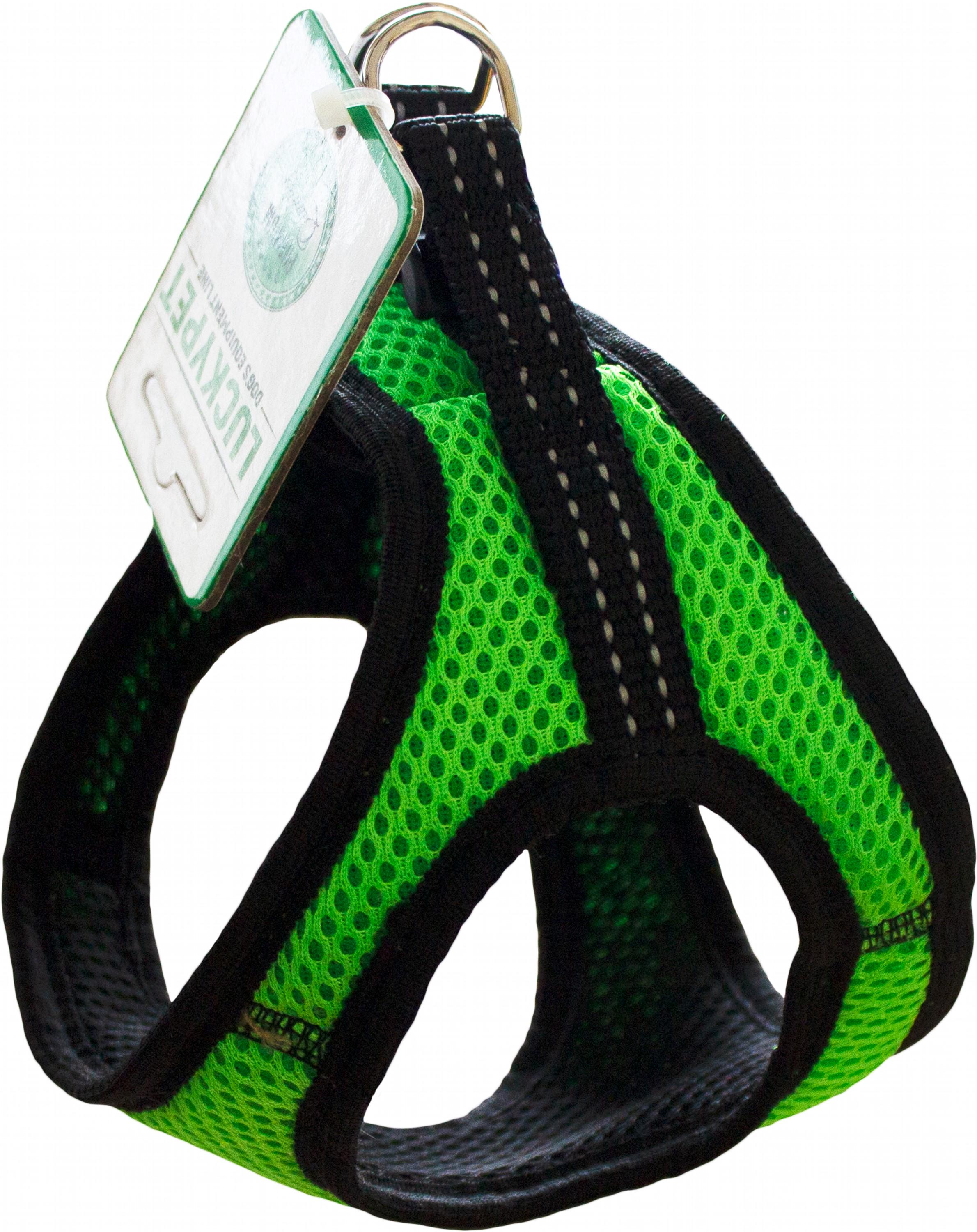 Нагрудник из сетки Lucky Pet двойной №1 25-27/27-29 см Салатовый (4820224219882)