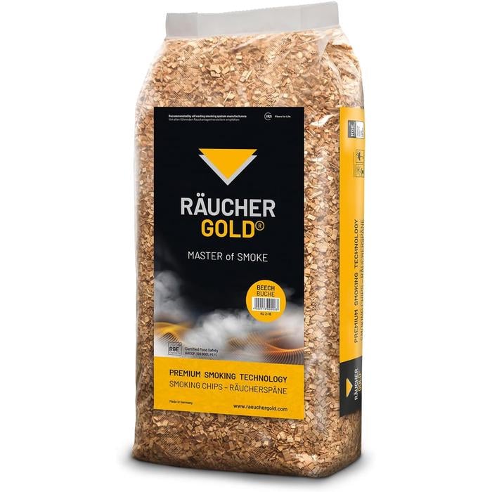 Тріска для копчення Räuchergold з розміром зерна від 4,0 до 12,0 мм 15 кг