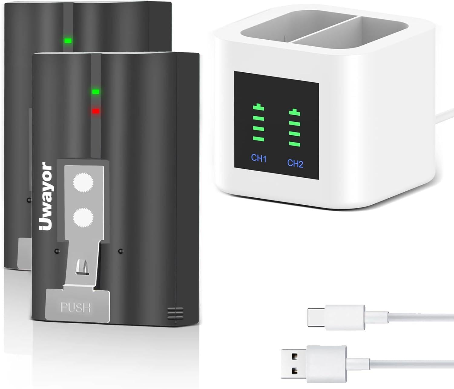 Зарядная станция для аккумуляторов Ring/аккумуляторы Uwayor 6040mAh 2 шт. (10/941)