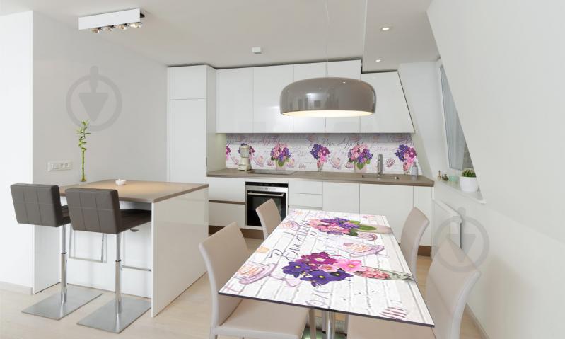 Наклейка виниловая на стол Zatarga «Фиалковый Прованс» 650х1200 мм Z180705/1st