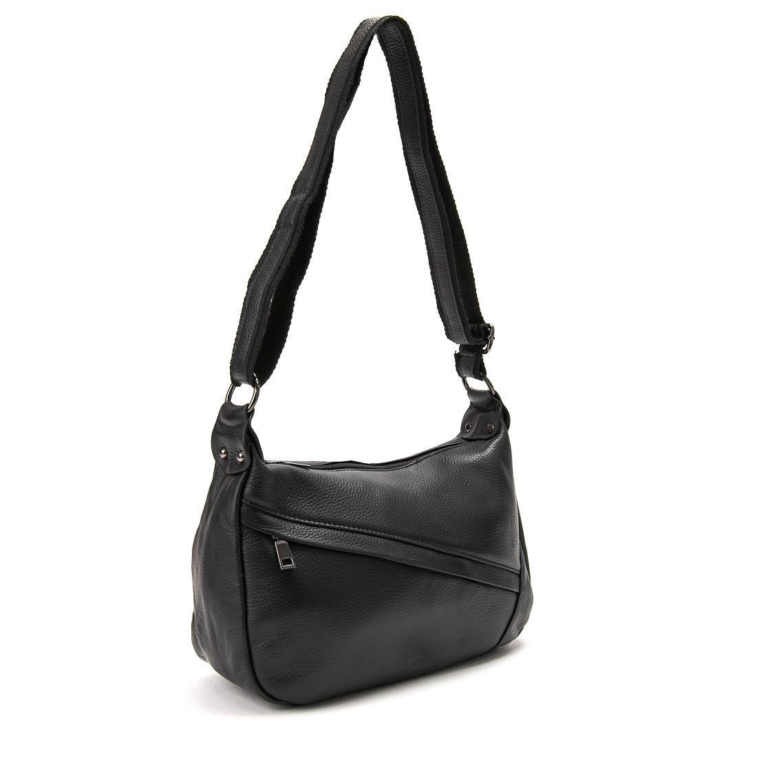 Женская сумка через плечо из натуральной кожи Royal Bag NM20-W2021A Черный (6953)