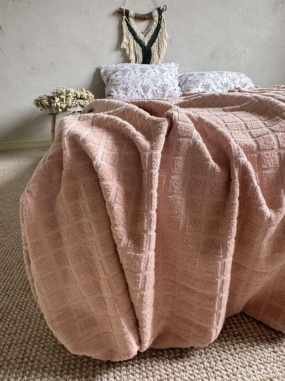 Простыня-покрывала летняя махровая PALERMO 120х200 см Пудровая (18094164) - фото 5 Простыня-покрывала летняя махровая PALERMO 120х200 см Пудровая (18094164) - фото 5