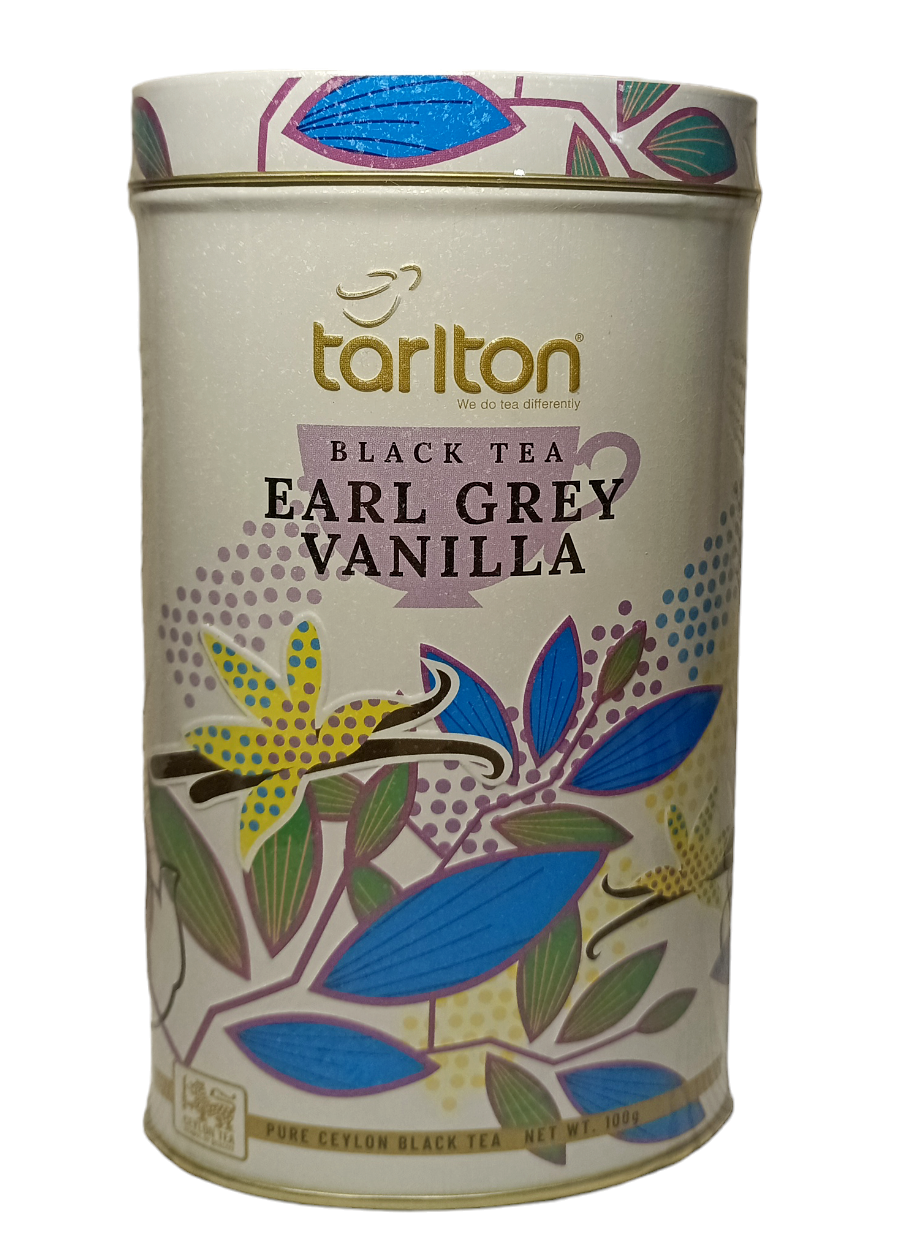 Чай Tarlton Earl Grey Vanilla черный с бергамотом и ванилью в металлической банке 100 г (58839) Чай Tarlton Earl Grey Vanilla черный с бергамотом и ванилью в металлической банке 100 г (58839)