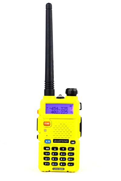 Рація Baofeng UV-5R та гарнітура з кнопкою РТТ Yellow (9131)