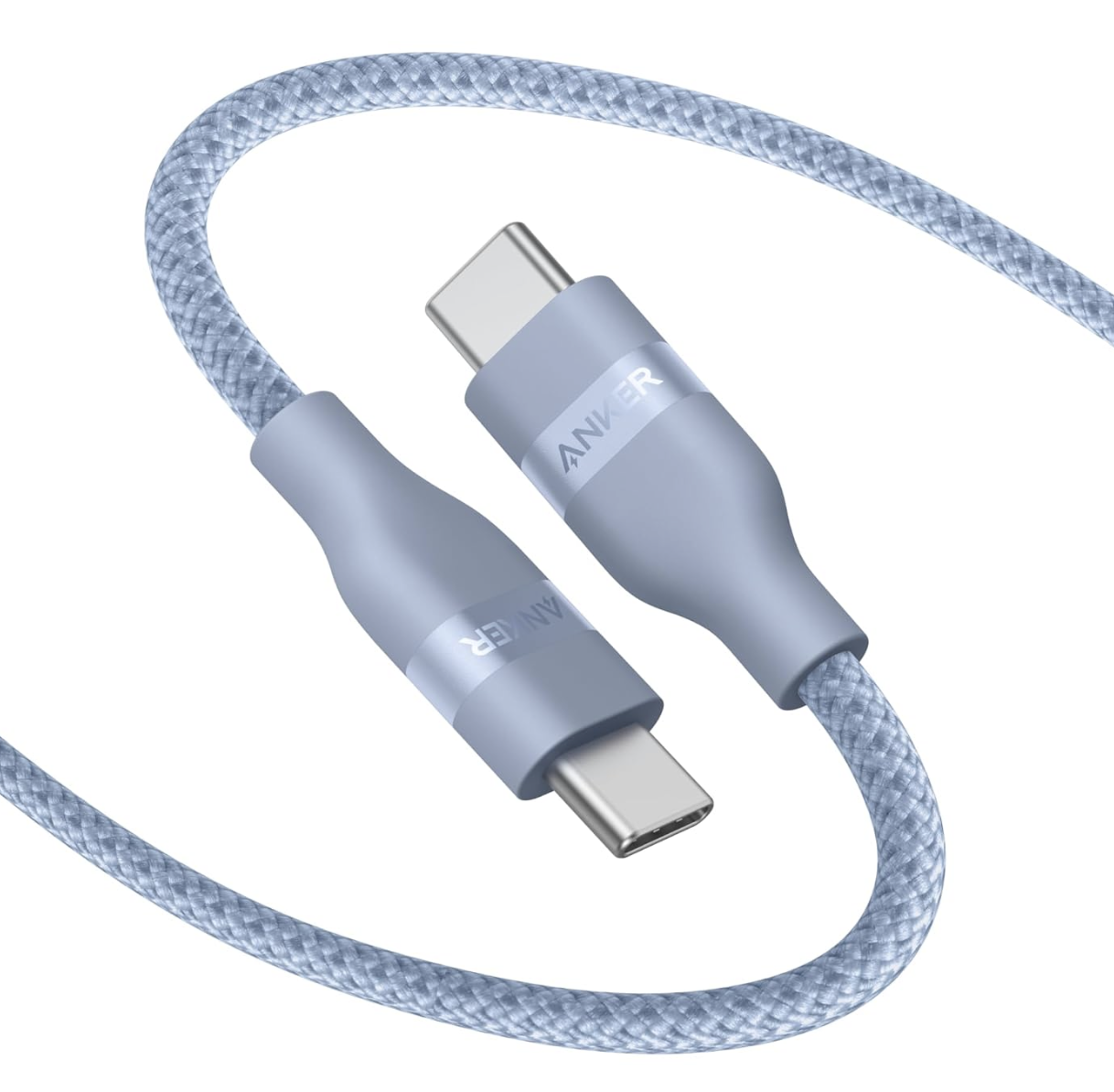 Кабель Anker Nano USB-C Cable 240W 0,9m Flexible Braided Cord Fast Charging - Blue
