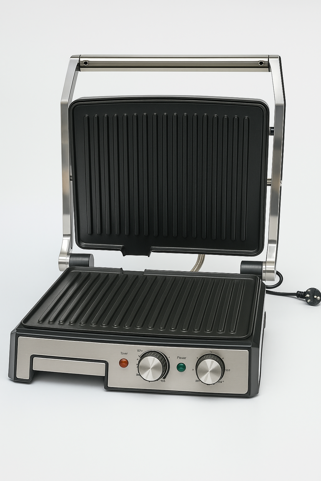 Гриль електричний притискиний Rainberg RB-2282 з антипригарним покриттям 3800 Вт (ML-04648)