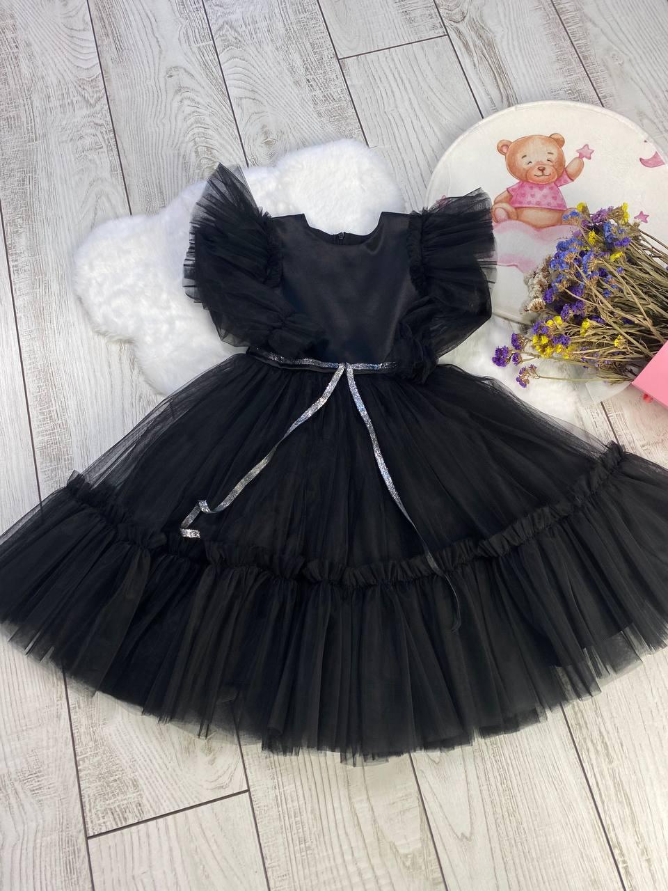 Платье праздничное для девочки Венздей 110 см Черный (2241784552) - фото 6 Платье праздничное для девочки Венздей 110 см Черный (2241784552) - фото 6