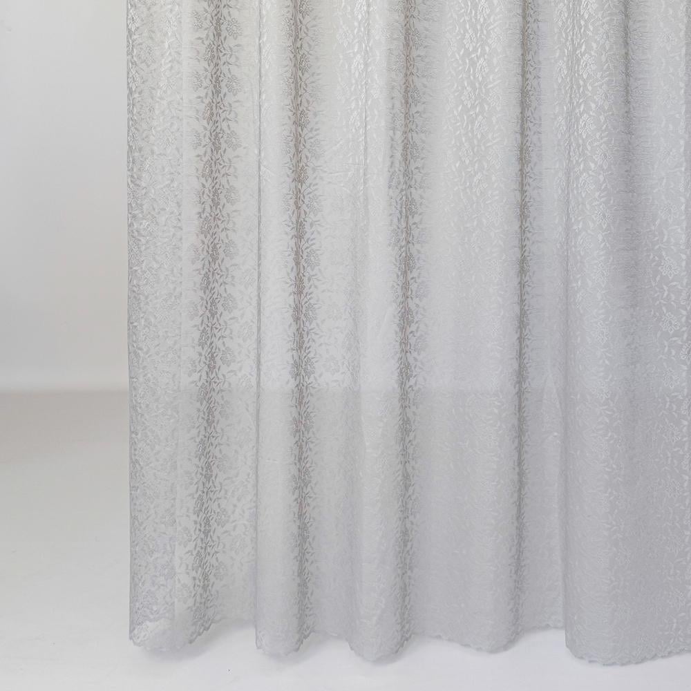 Тканина тюль жакард Дивоцвіт G2335 310 см 63 гр/м2 Сірий