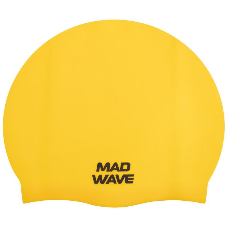 Шапочка для плавання Mad Wave Intensive Big M053112 силіконова Жовтий (AM0009482)