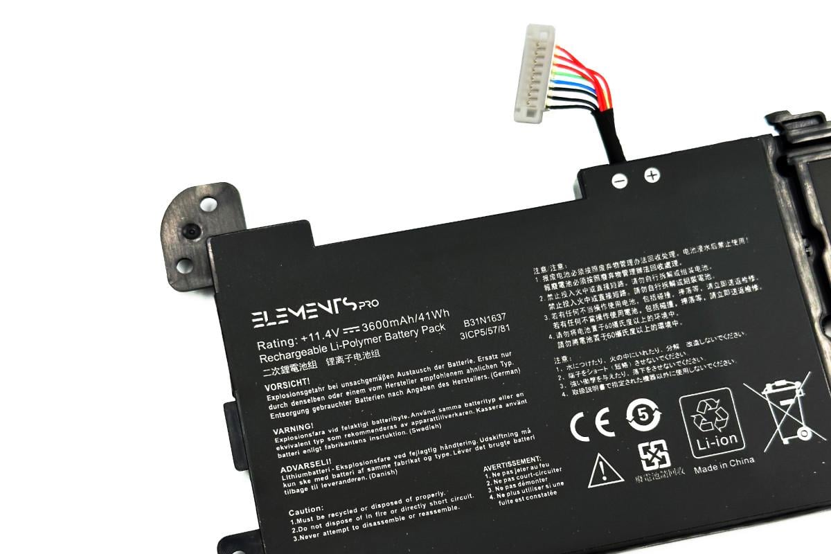 Акумулятор для ноутбука Asus VivoBook 15 X510UA X510UN/X510UQ/X510UR S15/S510UA/S510UQ/S510UN/S510UR 11,4V 3600 mAh (00000010076) - фото 2