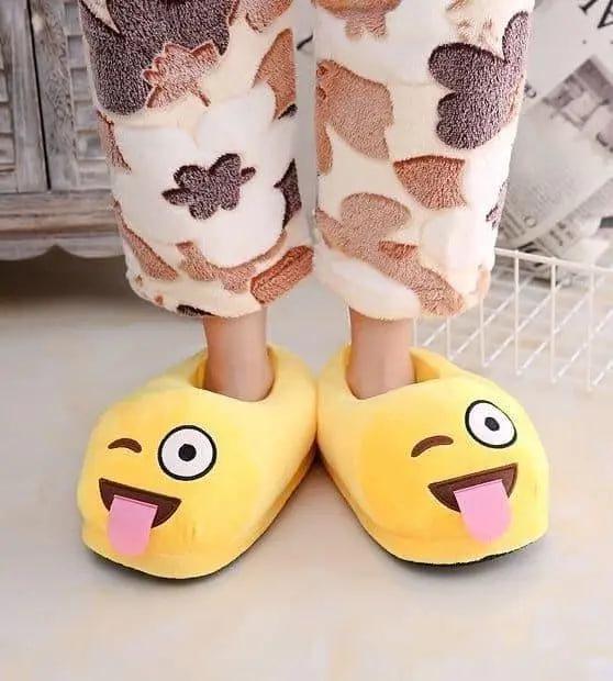 Тапочки Kigurumi Смайлы Веселый Язычок р. 35-43 Желтый (6099)