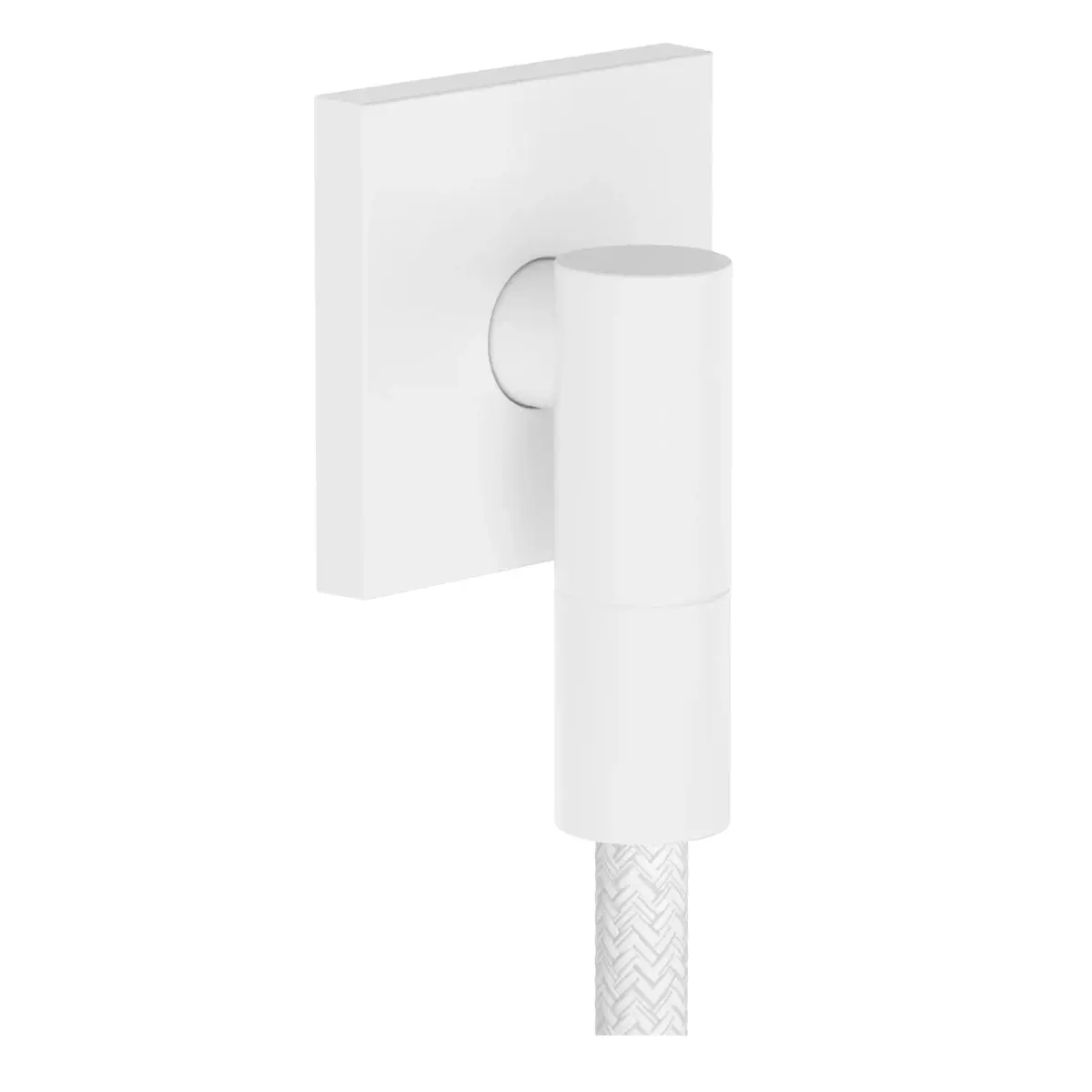 Шланговое подключение для душа Hansgrohe Fixfit Fine E металл Белый матовый (28883700)