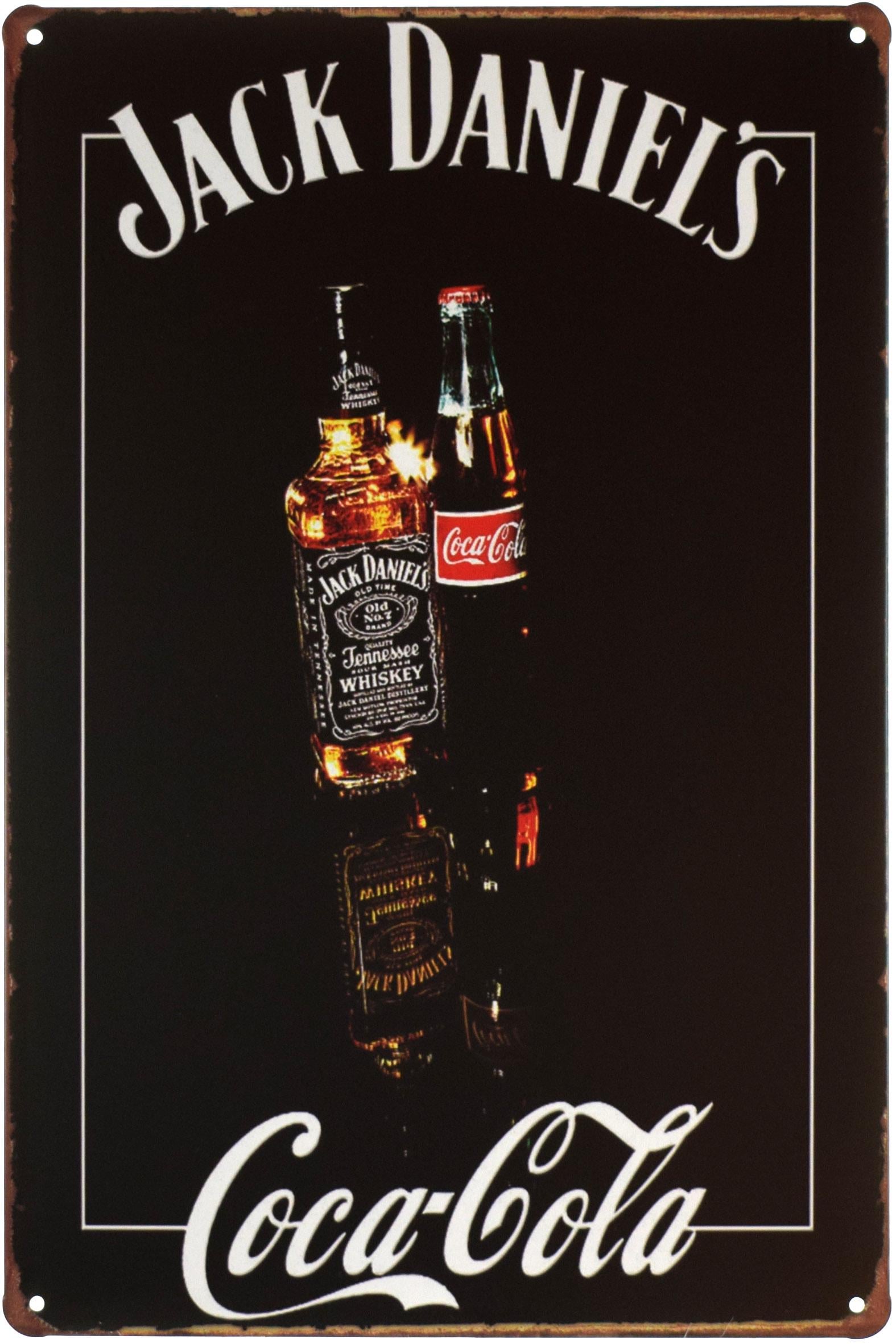 Табличка металева Jack Daniel's And Coca-Cola 20x30 см