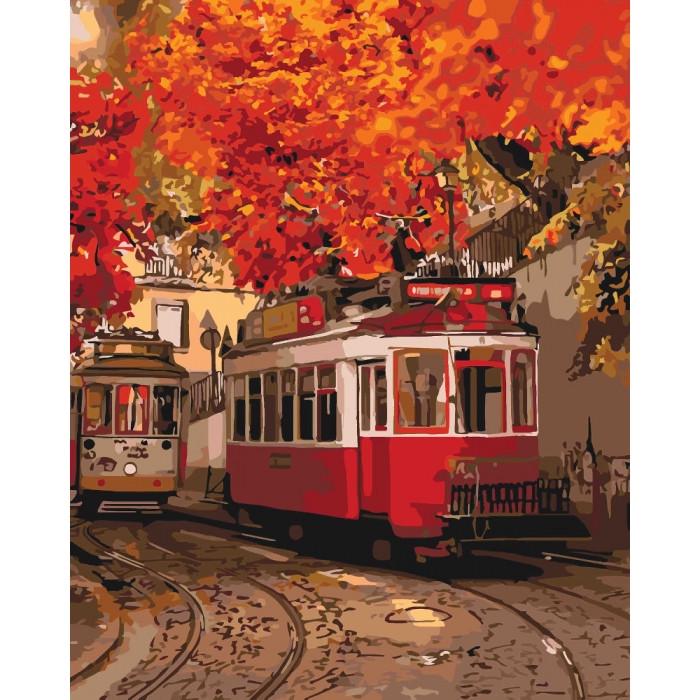 Картина по номерам Ідейка Городской пейзаж Краски осени 40х50 см (KHO3532)