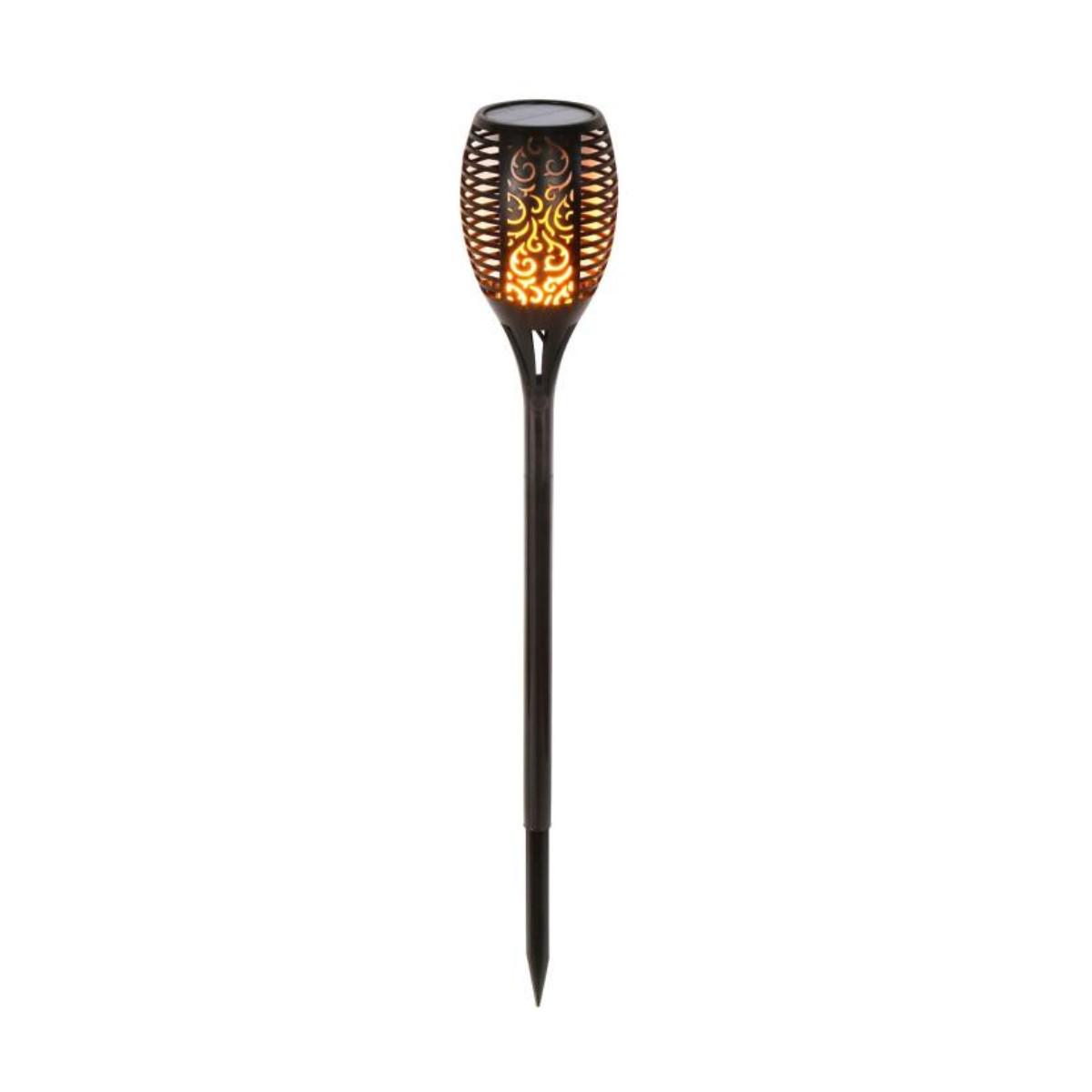 Фонарь водонепроницаемый Solar flame садовый на солнечной батарее с эффектом пламени 2 шт. 80 см