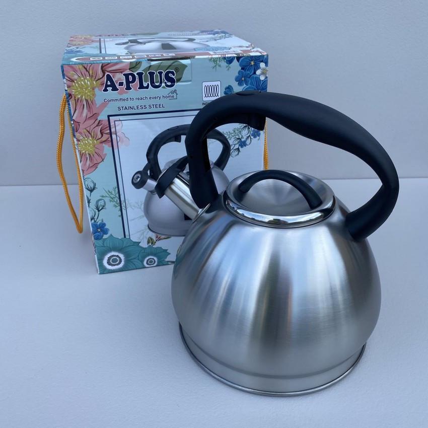 Чайник A-PLUS 1374 из нержавеющей стали со свистком 3 л (2239538294)