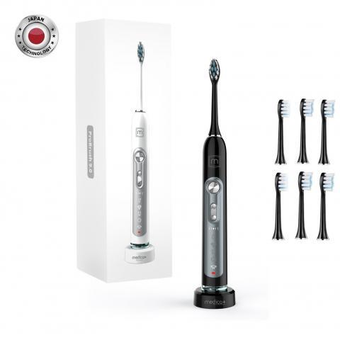 Ультрозвукова зубна щітка Medica+ Probrush 9.0 Ultasonic Black + насадки 6 шт. - фото 2