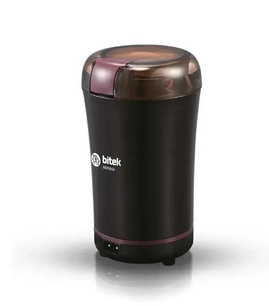 Кавомолка електрична BITEK BT-7110 600Вт з подвійною кришкою Чорний (24517151)