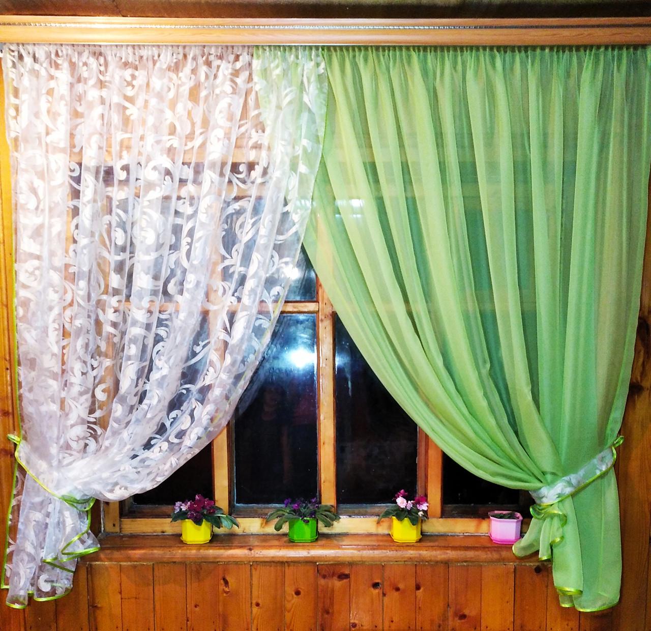 Шторы Вероника вензель Салатовый (1167704906) - фото 2 Шторы Вероника вензель Салатовый (1167704906) - фото 2