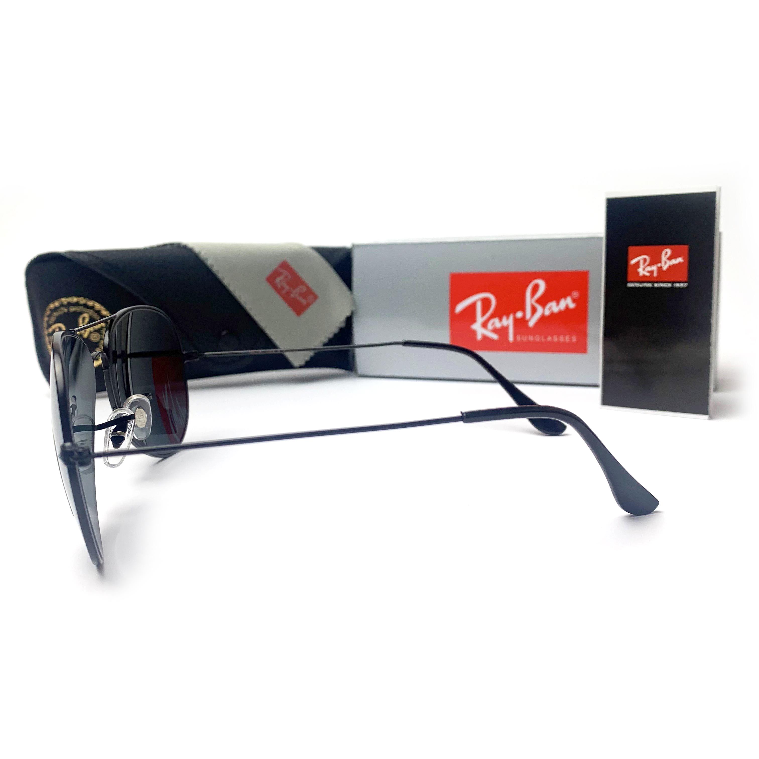 Солнцезащитные очки Aviator 3025 капли Черный - фото 3