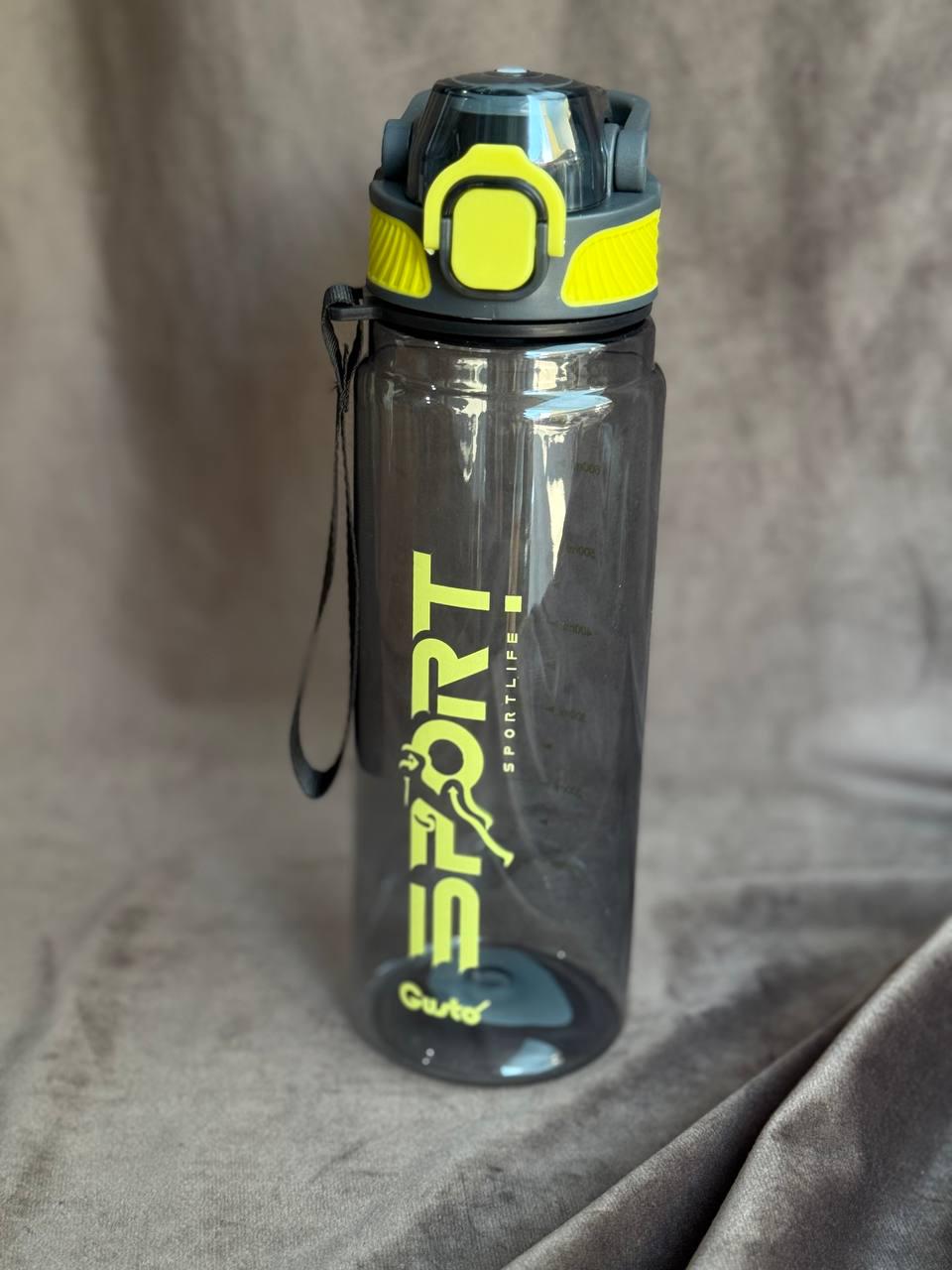 Бутылка для воды YIWU с ремешком 750 мл Серый (HP-19-23) Бутылка для воды YIWU с ремешком 750 мл Серый (HP-19-23)