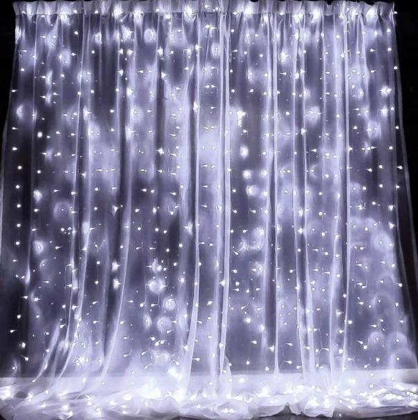 Гирлянда Xmas Штора 7911 M-9 2х2 м Белый