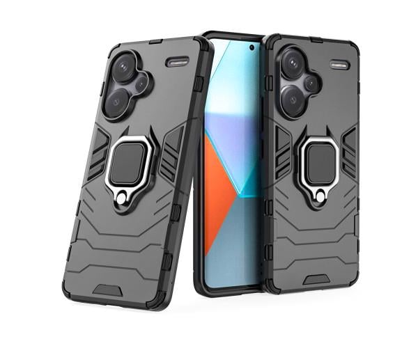 Чехол накладка Ricco Black Panther Armor для Xiaomi Redmi Note 13 Pro Plus Черный